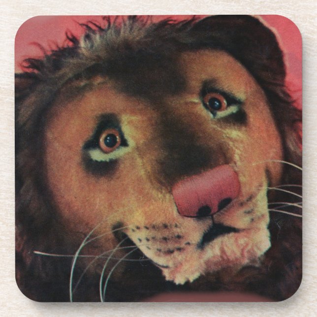 toy lion head coaster (Front)