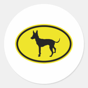 Toy Manchester Terrier Classic Round Sticker