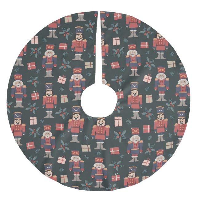 Toy Nutcrackers Brushed Polyester Tree Skirt (Front)