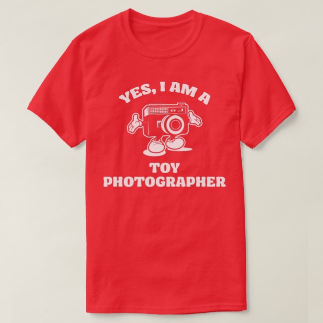 Toy Photography Miniature Photographer Camera Arti T-Shirt (Design Front)