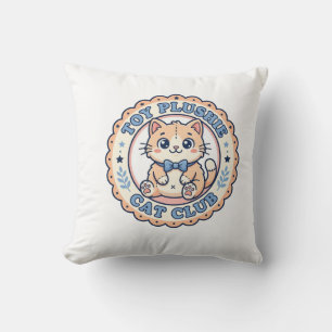 Toy Plushie Cat Cute Cat T-Shirt Design - Toy Plus Cushion