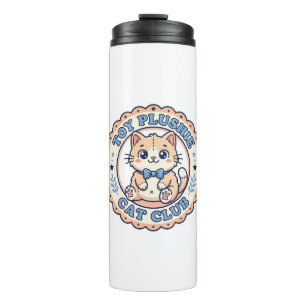 Toy Plushie Cat Cute Cat T-Shirt Design - Toy Plus Thermal Tumbler