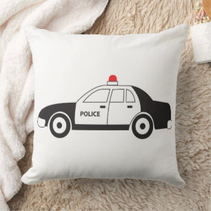 Toy Police Car Design Cushion