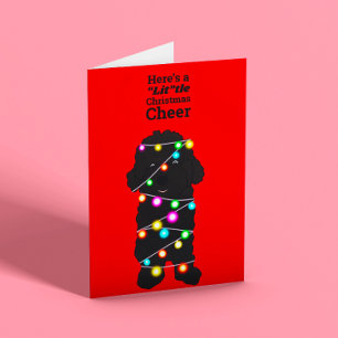 Toy Poodle Christmas  Holiday Card