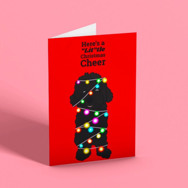 Toy Poodle Christmas  Holiday Card (Creator Uploaded)