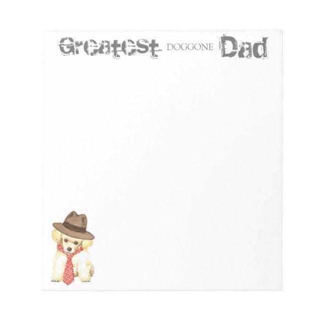 Toy Poodle Dad Notepad (Front)