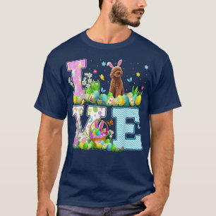 Toy Poodle Dog Easter Egg Hunt Funny Love Toy Pood T-Shirt