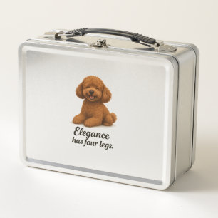 Toy Poodle � Elegance Has Four Legs Metal Lunch Box