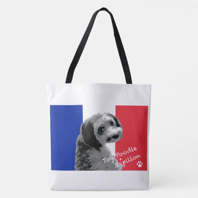 Toy Poodle × Papiyon Tote Bag (Front)
