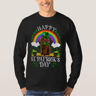 Toy Poodle Rainbow Vintage Toy Poodle St Patricks T-Shirt