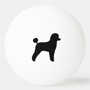 Toy Poodle Silhouette Ping Pong Ball