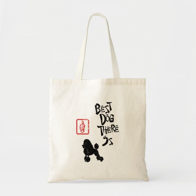 Toy Poodle Tote Bag (Front)