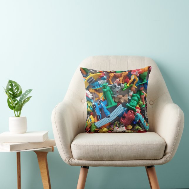 Toy Print cushion. Cushion (Chair)