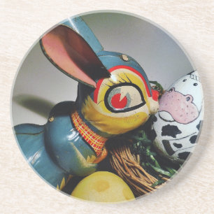 Toy Rabbit and cow egg Coaster