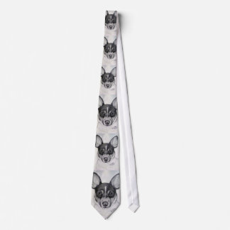 Toy Rat Terrier Tie artwork by Carol Zeock