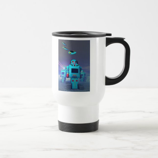 Toy Robos on the Attack Mug (Right)