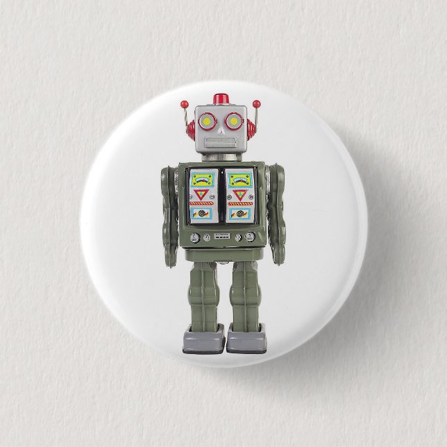 Toy Robot 3 Cm Round Badge (Front)