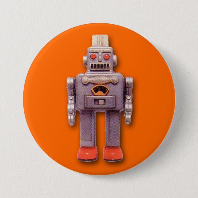 Toy Robot Round Button (Front)