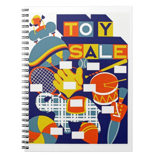 Toy Sale Spiral Notebook (Front)