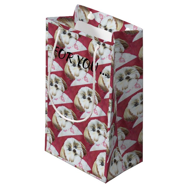 TOY SHIH TZU MIX SMALL GIFT BAG (Front Angled)