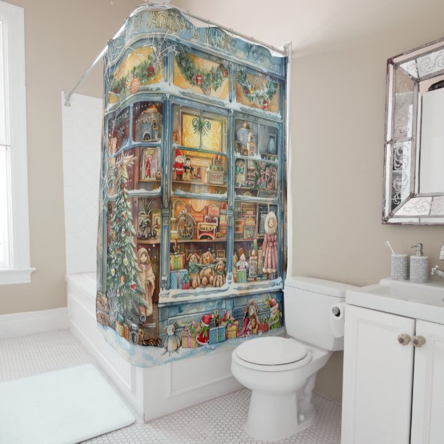 Toy Shop Window Shower Curtain (In Situ)