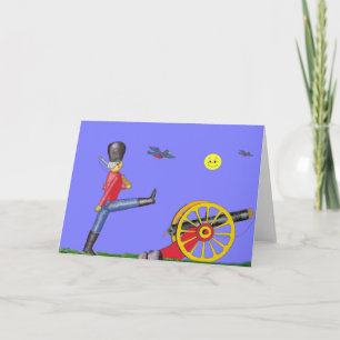 Toy Soldier and Toy Cannon...Card. Card