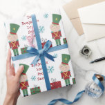 Toy Soldier Child Name Love Santa Christmas Wrapping Paper<br><div class="desc">Toy Soldier Child Name Love Santa Christmas. Gift wrap with your child's name from Santa. Personaslie the text to your requirements.</div>