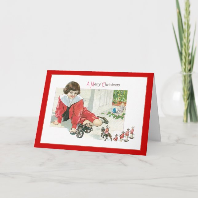 Toy Soldier Christmas Holiday Card (Front)