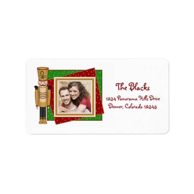 Toy Soldier Christmas Return Address  Labels (Front)