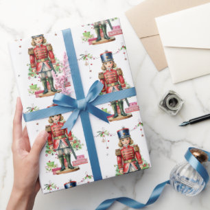 Toy Soldier Christmas Tree Wrapping Paper