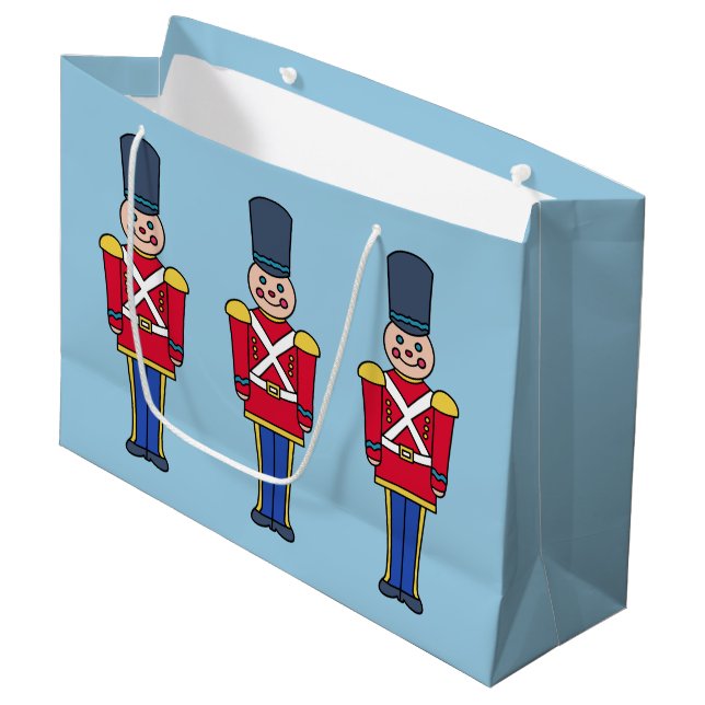 Toy Soldier Large Gift Bag  (Front Angled)