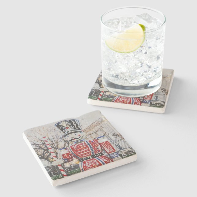 TOY SOLDIER / NUTCRACKER PHOTOG. WITH DIGITAL EFFE STONE COASTER (Side)