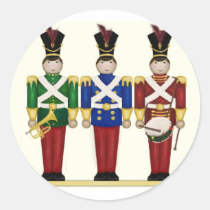 Toy Soldiers Christmas Stickers