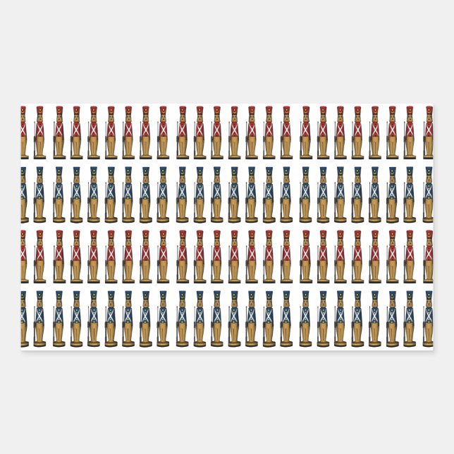 Toy Soldiers On Parade Rectangular Sticker (Front)