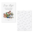 Toy Story Baby Shower Diaper Raffle Insert Card