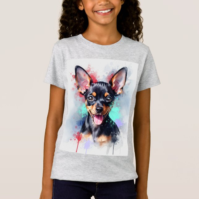  Toy Terrier Puppy by Natasha Us T-Shirt (Front)
