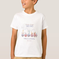 Toy Train All Aboard Birthday invite, Zoo Animals