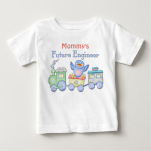 Toy Train Bluebird Future Engineer Baby - Mummy's T-Shirt