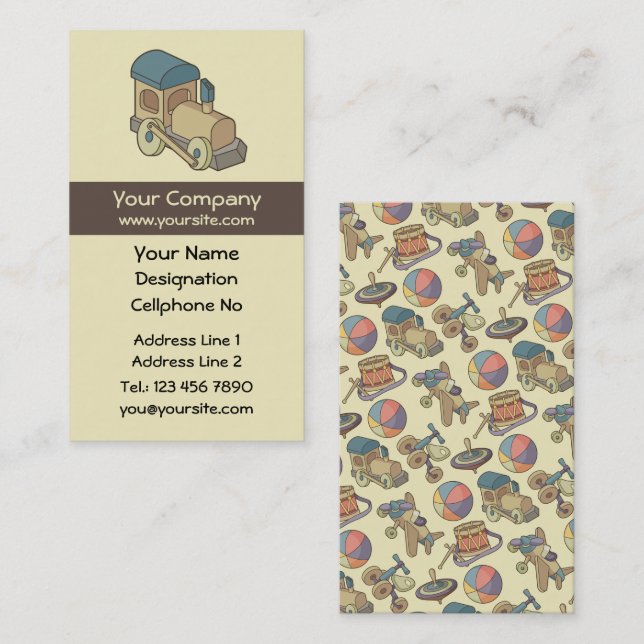Toy Train Business Card (Front/Back)