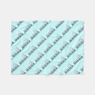 Toy Train Fleece Blanket