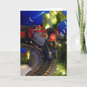 Toy Train Magic Holiday Card