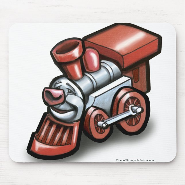 Toy Train Mouse Pad (Front)
