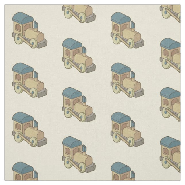 Toy Train Pattern Fabric (Swatch)
