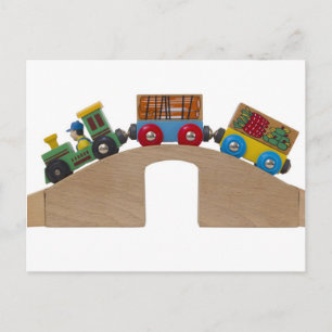 toy train postcard