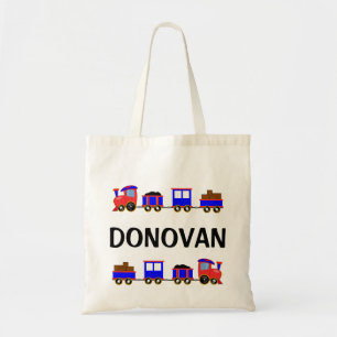 Toy Train Tote Bag
