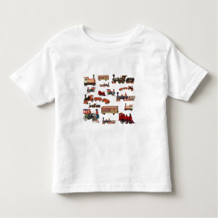 Toy Trains Colourful Trains Pattern Toddler T-Shirt