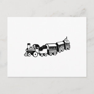 Toy Trains Postcard