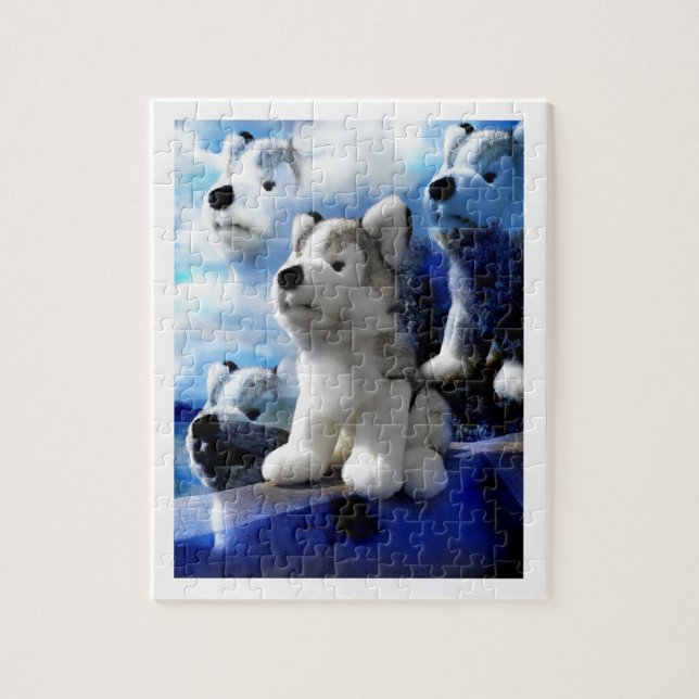 Toy wolf art jigsaw puzzle (Vertical)