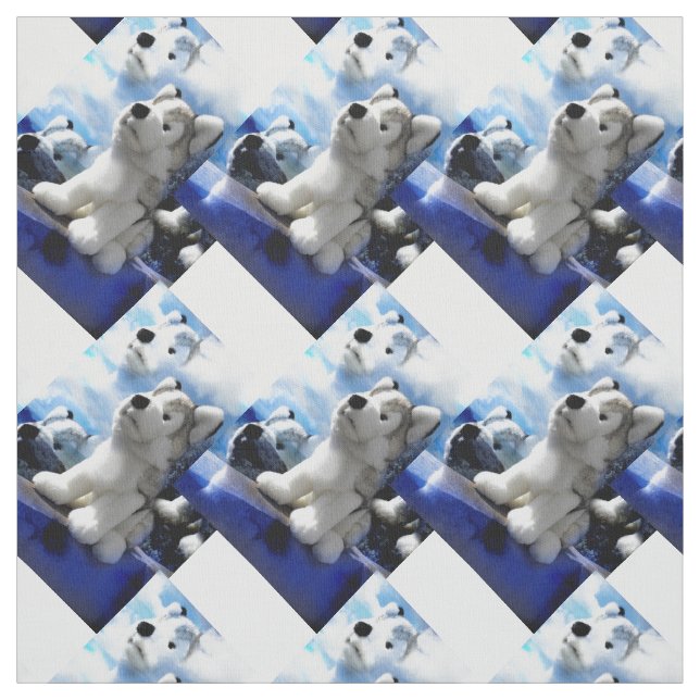 Toy wolves fabric (Swatch)