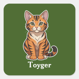 Toyger Square Sticker